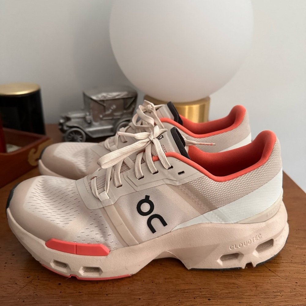 On Running Women's Sneakers in Cream and Coral